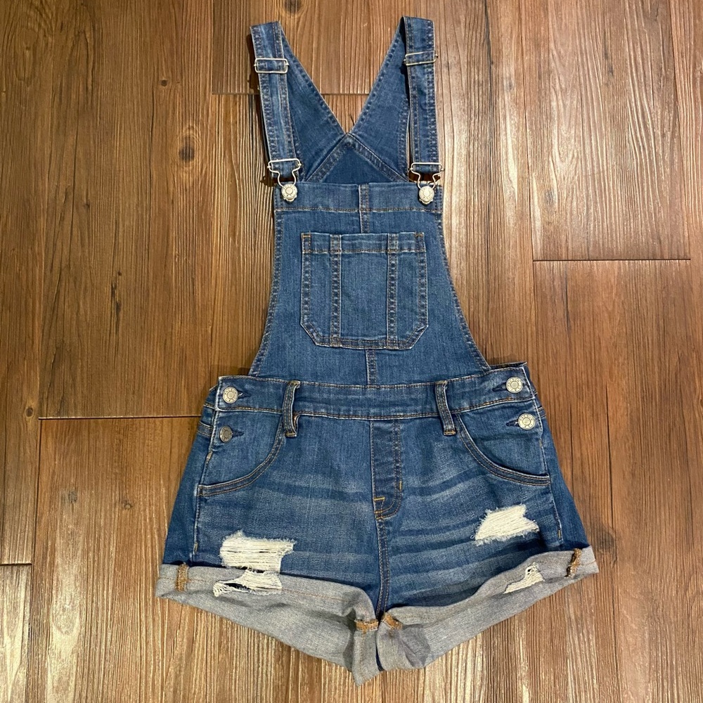 PacSun Denim Short Overalls
